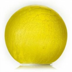 Alpine Corporation 7" Textured Glass Gazing Globe with LED Lights Yellow -Cheap Garden Decor Store unnamed file 11909