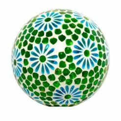 24" x 16" Indoor/Outdoor Glass Gazing Globe with LED Lights and Stand Green - Alpine Corporation -Cheap Garden Decor Store unnamed file 11928