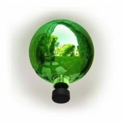 Alpine Corporation Alpine 10" Glass Gazing Globe Green -Cheap Garden Decor Store unnamed file 11946