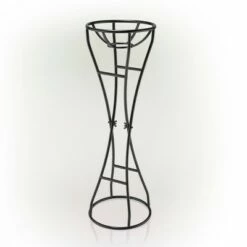 Alpine Corporation 24" Metal Gazing Globe Stand Black