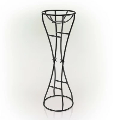 Alpine Corporation 24" Metal Gazing Globe Stand Black 3 Alpine Corporation 24" Metal Gazing Globe Stand Black