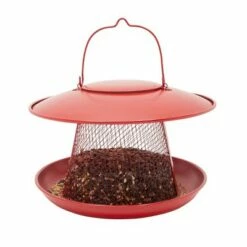 Farmlyn Creek Red Hanging Bird Feeder Hopper for Outdoors, 11 x 8.7 in -Cheap Garden Decor Store unnamed file 11990