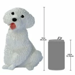 Design Toscano White Poodle Puppy Dog Statue