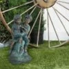 Alpine Corporation 15" Polyresin Boy and Girl Reading Statue Bronze -Cheap Garden Decor Store unnamed file 12126