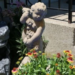 23.75" Lawn Decor Cupid Statuary - Sand - Emsco