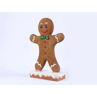 HI-LINE GIFT LTD 27" Polyresin Gingerbread Boy Christmas Statue Brown - Hi-Line Gift 3 HI-LINE GIFT LTD 27" Polyresin Gingerbread Boy Christmas Statue Brown - Hi-Line Gift