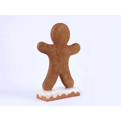 HI-LINE GIFT LTD 27" Polyresin Gingerbread Boy Christmas Statue Brown - Hi-Line Gift 4 HI-LINE GIFT LTD 27" Polyresin Gingerbread Boy Christmas Statue Brown - Hi-Line Gift - Image 2