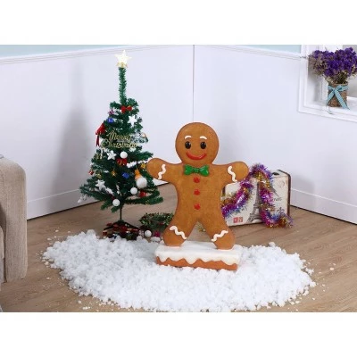 HI-LINE GIFT LTD 27" Polyresin Gingerbread Boy Christmas Statue Brown - Hi-Line Gift 5 HI-LINE GIFT LTD 27" Polyresin Gingerbread Boy Christmas Statue Brown - Hi-Line Gift - Image 3