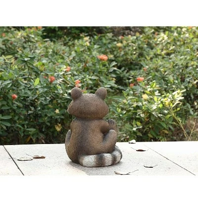 HI-LINE GIFT LTD 11.25" Polyresin Raccoon Sitting Outdoor Statue Brown - Hi-Line Gift 7 HI-LINE GIFT LTD 11.25" Polyresin Raccoon Sitting Outdoor Statue Brown - Hi-Line Gift - Image 5