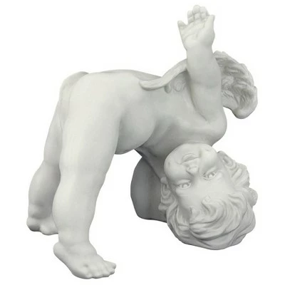 Design Toscano Turvey, The Tumbling Cherub Statue - Off-White 4 Design Toscano Turvey, The Tumbling Cherub Statue - Off-White - Image 2