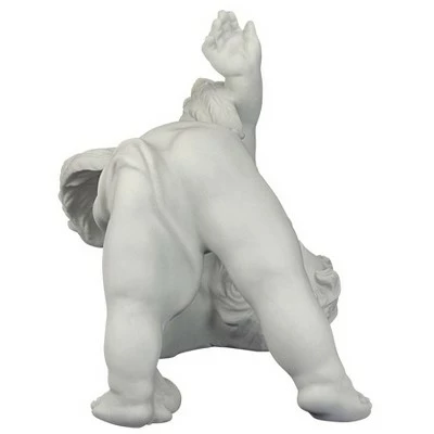 Design Toscano Turvey, The Tumbling Cherub Statue - Off-White 7 Design Toscano Turvey, The Tumbling Cherub Statue - Off-White - Image 5