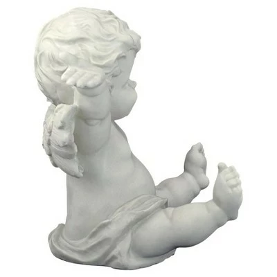 Design Toscano Topsy, The Tumbling Cherub Statue - Off-White 7 Design Toscano Topsy, The Tumbling Cherub Statue - Off-White - Image 5