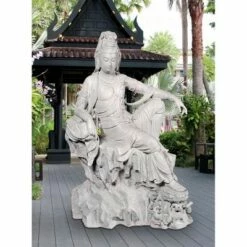 Design Toscano Guan-Yin, Goddess Of Compassion Statue - Off-White