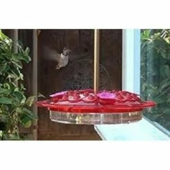 Ultimate Innovations 14" Hummingbird Feeder with Hook Yellow/red