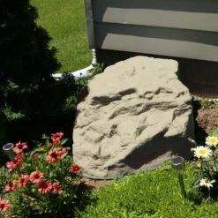 Emsco 32.5" Resin Boulder River Rock Statuary - Sand