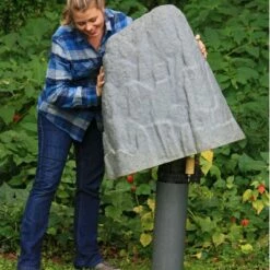 Emsco 30.13" Resin River Rock Statuary Granite