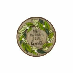 Evergreen 10.75" Memorial Garden Stone, Wreath