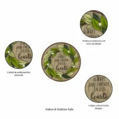 Evergreen 10.75" Memorial Garden Stone, Wreath -Cheap Garden Decor Store unnamed file 12452