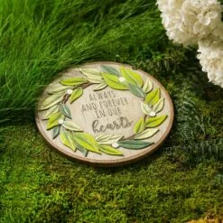 Evergreen 10.75" Memorial Garden Stone, Wreath -Cheap Garden Decor Store unnamed file 12454