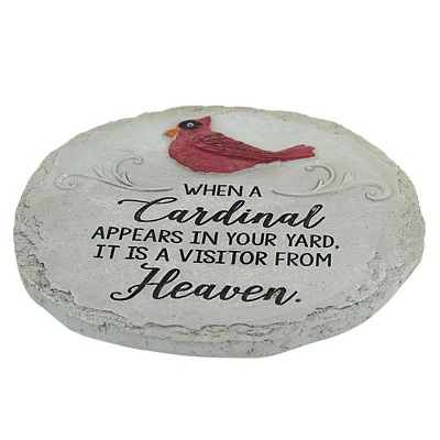 Home & Garden 10.5" When A Cardinal Stepping Stone Visitor From Heaven Ganz - Outdoor Sculptures And Statues 3 Home & Garden 10.5" When A Cardinal Stepping Stone Visitor From Heaven Ganz - Outdoor Sculptures And Statues