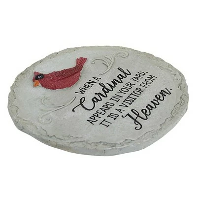 Home & Garden 10.5" When A Cardinal Stepping Stone Visitor From Heaven Ganz - Outdoor Sculptures And Statues 4 Home & Garden 10.5" When A Cardinal Stepping Stone Visitor From Heaven Ganz - Outdoor Sculptures And Statues - Image 2