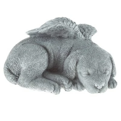 Nature Spring Sleeping Angel Pet Memorial Statue - Dog Remembrance Grave Marker Stone Figurine - 9" x 7" x 5" 2 Nature Spring Sleeping Angel Pet Memorial Statue - Dog Remembrance Grave Marker Stone Figurine - 9" x 7" x 5"