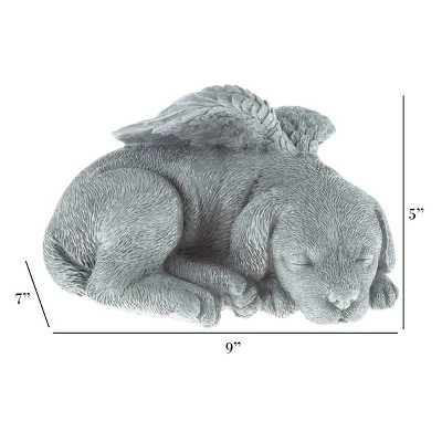 Nature Spring Sleeping Angel Pet Memorial Statue - Dog Remembrance Grave Marker Stone Figurine - 9" x 7" x 5" 4 Nature Spring Sleeping Angel Pet Memorial Statue - Dog Remembrance Grave Marker Stone Figurine - 9" x 7" x 5" - Image 3