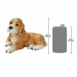 Design Toscano Brown Cocker Spaniel Puppy Dog Statue