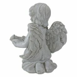 Northlight 9" Kneeling Angel with Flower Bird Feeder Outdoor Garden Statue 8 Northlight 9" Kneeling Angel with Flower Bird Feeder Outdoor Garden Statue -Cheap Garden Decor Store unnamed file 12583
