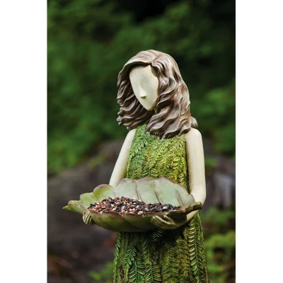 Evergreen New Creative Sherwood "Fern" Outdoor Safe Statuary Bird Feeder 4 Evergreen New Creative Sherwood "Fern" Outdoor Safe Statuary Bird Feeder - Image 2