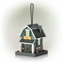 Alpine Corporation Alpine 9" Farm Store Wood Bird Feeder -Cheap Garden Decor Store unnamed file 12602