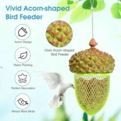 Costway Metal Acorn Wild Bird Feeder Outdoor Hanging Food Dispenser for Garden Yard 14 Costway Metal Acorn Wild Bird Feeder Outdoor Hanging Food Dispenser for Garden Yard -Cheap Garden Decor Store unnamed file 12623