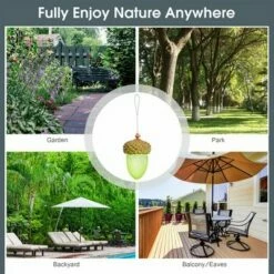 Costway Metal Acorn Wild Bird Feeder Outdoor Hanging Food Dispenser for Garden Yard 18 Costway Metal Acorn Wild Bird Feeder Outdoor Hanging Food Dispenser for Garden Yard -Cheap Garden Decor Store unnamed file 12627