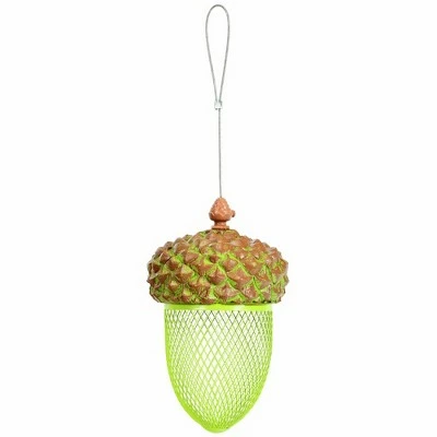 Costway Metal Acorn Wild Bird Feeder Outdoor Hanging Food Dispenser for Garden Yard 11 Costway Metal Acorn Wild Bird Feeder Outdoor Hanging Food Dispenser for Garden Yard - Image 9