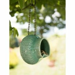 Stoneware Suzie Q Bird Feeder - Amaranth Stoneware, LTD