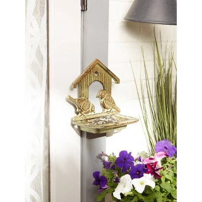 Zingz & Thingz Zingz & Thingz 9.64" Polyresin Wall Mounted Bird Feeder Brown 9 Zingz & Thingz Zingz & Thingz 9.64" Polyresin Wall Mounted Bird Feeder Brown - Image 7
