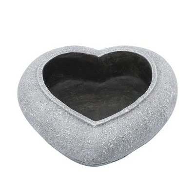 Resin Heart Bird Feeder - Gray - Sagebrook Home 3 Resin Heart Bird Feeder - Gray - Sagebrook Home