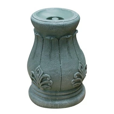 12"H Polyresin Gazing Ball Stand - Peat Moss - Alpine Corporation 3 12"H Polyresin Gazing Ball Stand - Peat Moss - Alpine Corporation - Image 2