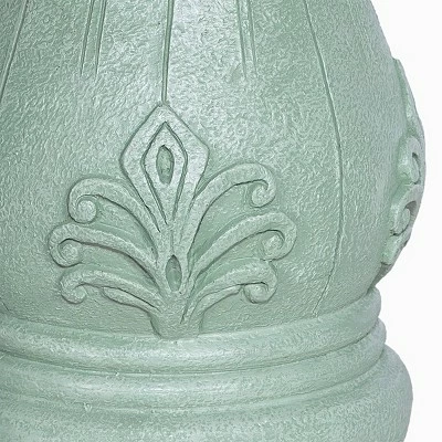 12"H Polyresin Gazing Ball Stand - Peat Moss - Alpine Corporation 5 12"H Polyresin Gazing Ball Stand - Peat Moss - Alpine Corporation - Image 4