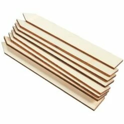 Juvale 100 Pack Wood Stakes, Unfinished Craft Wooden Garden Stakes, Garden Plant Marker Signs, Labels, Tags -Cheap Garden Decor Store unnamed file 12787