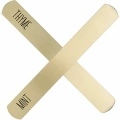Juvale 6 Count Brass Metal Herb Plant Garden Markers, Reusable Weatherproof Plant Label Stakes Tags for Flowers, 7.5 x 1 in -Cheap Garden Decor Store unnamed file 12793
