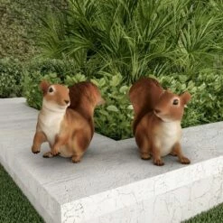 Nature Spring Resin Squirrel Garden Statues - Outdoor Decor Animal Figurines - Set of 2 -Cheap Garden Decor Store unnamed file 128