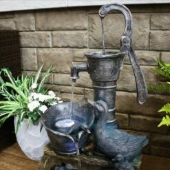 Sunnydaze Decor Sunnydaze 30"H Electric Polyresin Rustic Pump and Barrel Mother Duck and Ducklings Outdoor Fountain with LED Lights 17 Sunnydaze Decor Sunnydaze 30"H Electric Polyresin Rustic Pump and Barrel Mother Duck and Ducklings Outdoor Fountain with LED Lights -Cheap Garden Decor Store unnamed file 12802