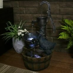 Sunnydaze Decor Sunnydaze 30"H Electric Polyresin Rustic Pump and Barrel Mother Duck and Ducklings Outdoor Fountain with LED Lights 18 Sunnydaze Decor Sunnydaze 30"H Electric Polyresin Rustic Pump and Barrel Mother Duck and Ducklings Outdoor Fountain with LED Lights -Cheap Garden Decor Store unnamed file 12803