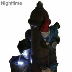 Sunnydaze Decor Sunnydaze 16"H Electric Polyresin Gnomes Climbing Fire Hydrant Outdoor Water Fountain with LED Light -Cheap Garden Decor Store unnamed file 12813