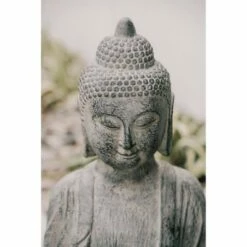 23.62" Indoor/Outdoor Meditating Sitting Buddha Statue - Gray - XBrand -Cheap Garden Decor Store unnamed file 12837