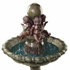 Design Toscano The Four Splashing Putti Sculptural Fountain - Green