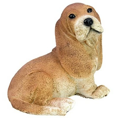 Design Toscano Brown Basset Puppy Dog Statue - Brown 3 Design Toscano Brown Basset Puppy Dog Statue - Brown