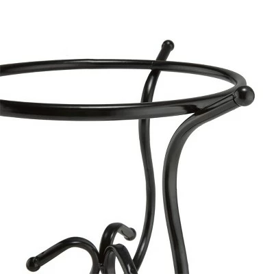 Alpine Corporation 9" Metal Glazing Globe Stand Black 4 Alpine Corporation 9" Metal Glazing Globe Stand Black - Image 3