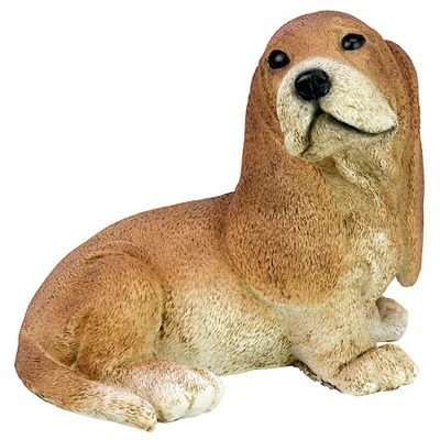 Design Toscano Brown Basset Puppy Dog Statue - Brown 4 Design Toscano Brown Basset Puppy Dog Statue - Brown - Image 2